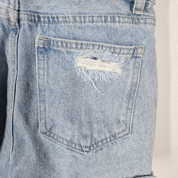 BY FLOW DOUBLE WAIST BAND DENIM SHORTS - Picture 7 of 11